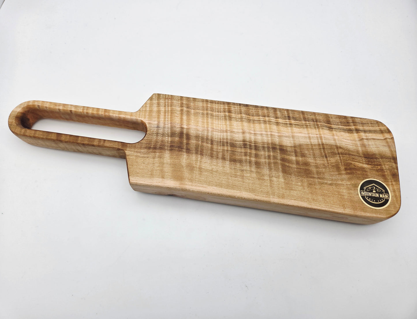 Curly Maple Cheeseboard with Handle