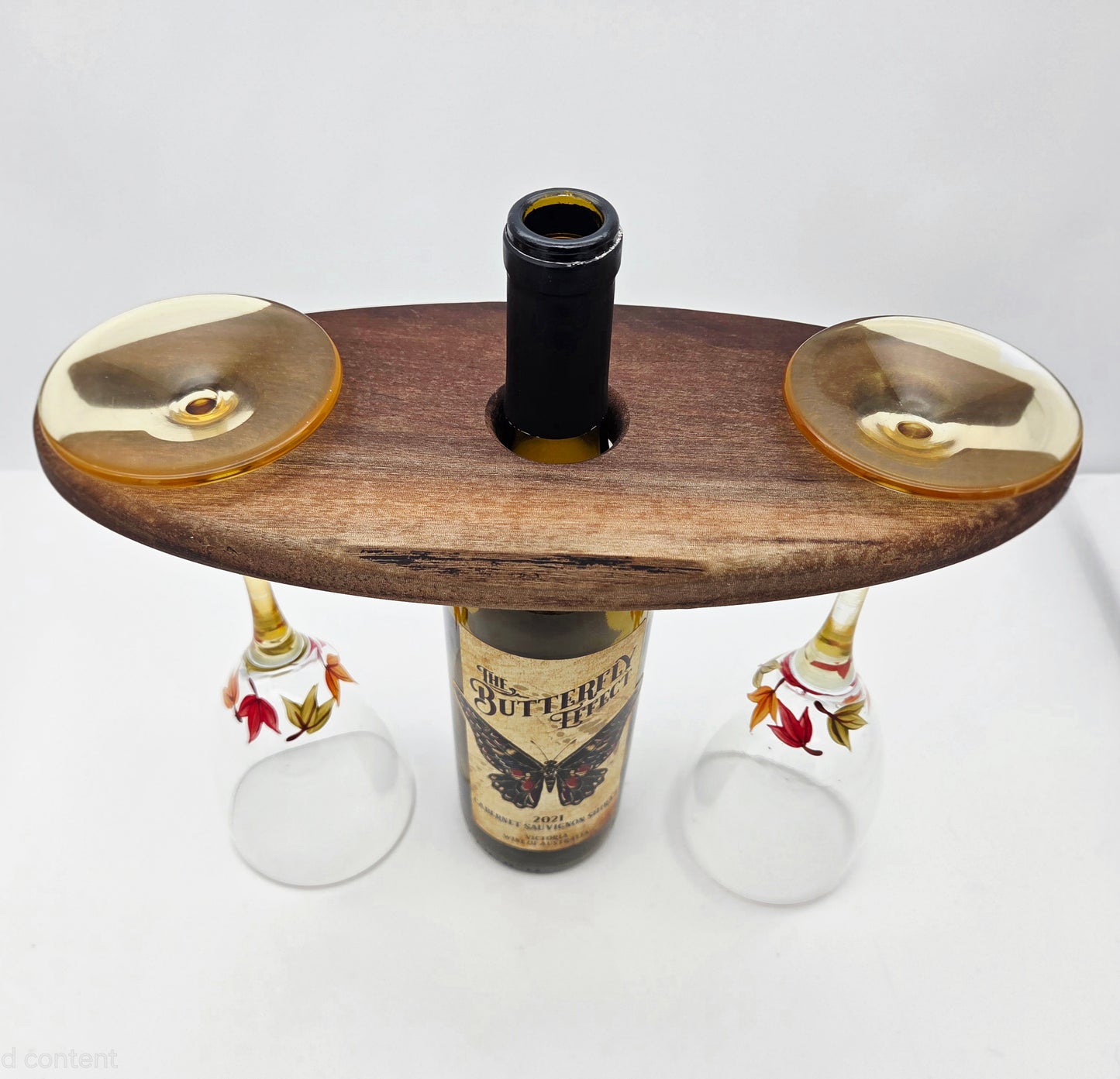 Black Walnut Wine Caddy
