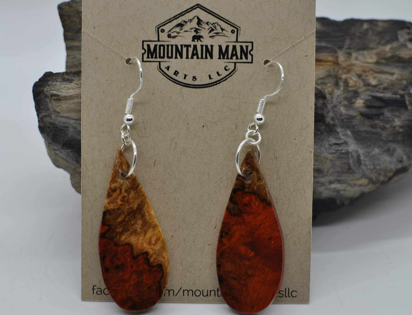 Amboyna Burl earrings