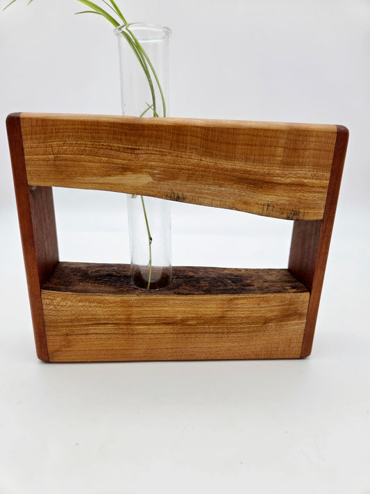 Cherry Wood Bud Vase