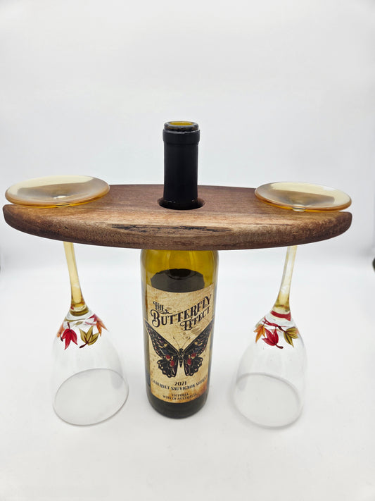 Black Walnut Wine Caddy
