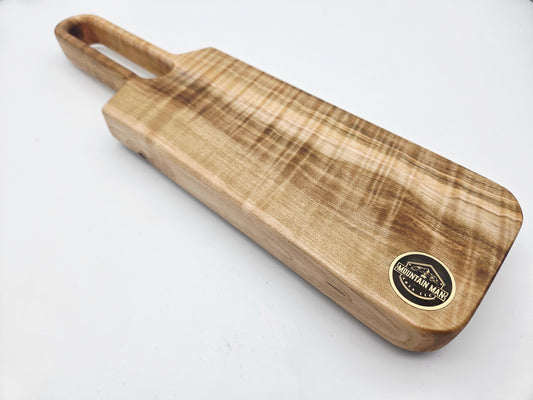 Curly Maple Cheeseboard with Handle